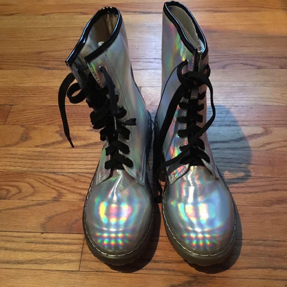 Holographic Combat Boots